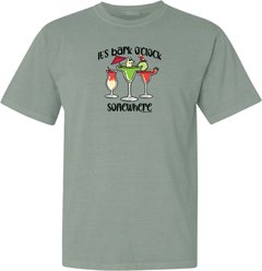 Teddy the Dog It's Bark O'Clock Somewhere Classic Tee, Seaglass, XXX-Large