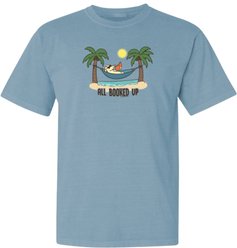Teddy the Dog All Booked Up Summer Classic Tee, Blue Breeze, XXX-Large