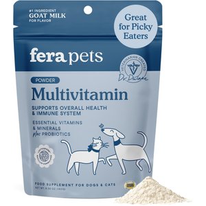 Fera Pets Multivitamin Goat Milk Topper for Dogs & Cats, 6.34-oz pouch
