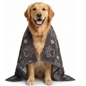 Delilah Home Drytek High Performance Pet Towel, X-Large, Black