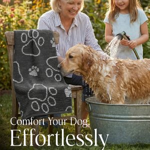 Delilah Home Drytek High Performance Pet Towel, X-Large, Black