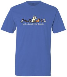 Teddy the Dog Get a Long Little Doggie, Flo Blue, XXX-Large