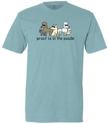 Teddy the Dog Proof is in the Poodle Classic Tee, Blue Breeze, XX-Large