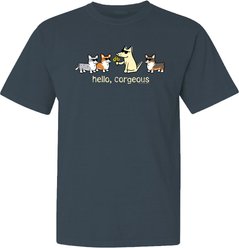 Teddy the Dog Hello Corgeous Classic Tee, Midnight Dream, XXX-Large