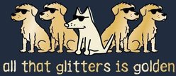 Teddy the Dog All That Glitters is Golden Classic Tee, Midnight Dream, XXX-Large slide 2 of 2