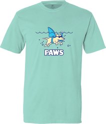 Teddy the Dog PAWS Classic Tee, Chill Blue, X-Large