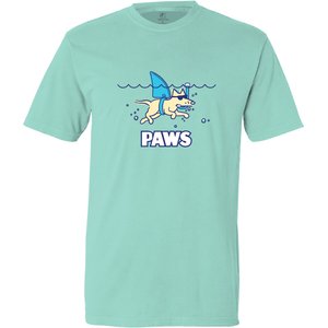 Teddy the Dog PAWS Classic Tee, Chill Blue, X-Small