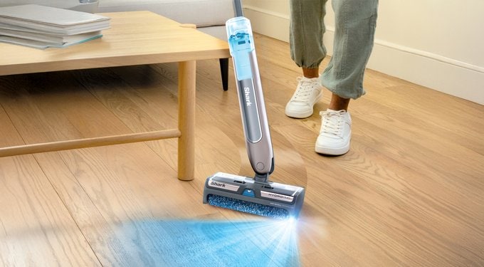 SHARK HydroDuo Cordless Wet Dry Hard Floor Vacuum & Mop, Stone Metallic ...
