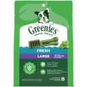 Greenies Large Natural Fresh Mint Dental Dog Treats, 8 count