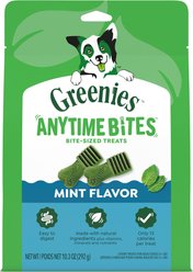 Greenies Anytime Bites Mint Flavor Soft & Chewy Dog Treats, 10.3-oz bag