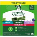 Greenies Variety Pack Natural Regular Dental Dog Treats, 36 count