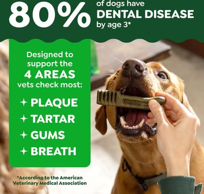 Show full view: Greenies Large Natural Original Chicken Flavor Dental Dog Treats, 34 count slide 6 of 10