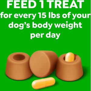 Greenies Pill Pockets Canine Real Peanut Butter Flavor Natural Dog Treats, Capsule Size, 60 count
