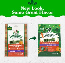 Greenies Pumpkin Spice Flavor Dental Dog Treats, 8 count slide 2 of 9