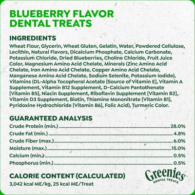Show full view: Greenies Blueberry Teenie Dental Dog Treats, 43 count slide 7 of 10