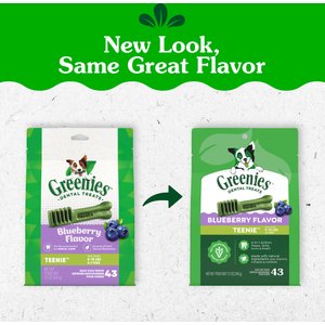 Greenies Blueberry Teenie Dental Dog Treats, 43 count