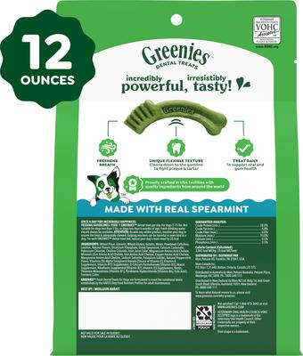 Show full view: Greenies Natural Fresh Mint Teenie Dental Dog Treats, 43 count slide 4 of 10