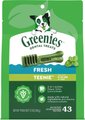 Greenies Natural Fresh Mint Teenie Dental Dog Treats, 43 count