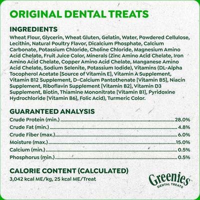 Show full view: Greenies Teenie Natural Original Chicken Flavor Dental Dog Treats, 130 count slide 7 of 10