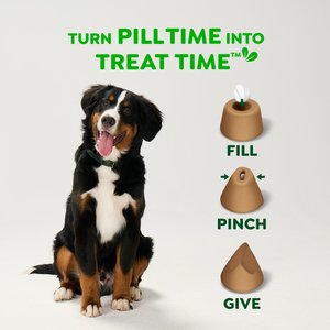 Greenies Pill Pockets Canine Chicken Flavor Natural Dog Treats, Tablet Size, 30 count