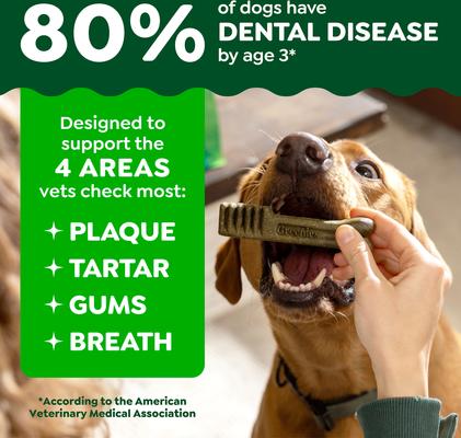 Show full view: Greenies Teenie Natural Original Chicken Flavor Dental Dog Treats, 43 count slide 6 of 10