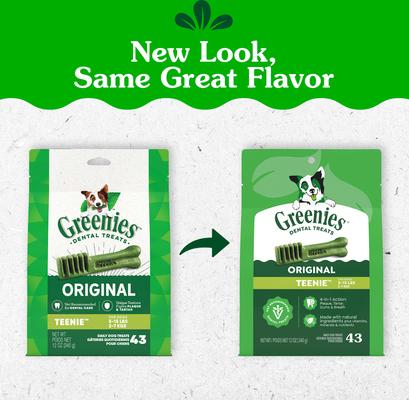 Show full view: Greenies Teenie Natural Original Chicken Flavor Dental Dog Treats, 43 count slide 3 of 10