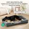 Show in main carousel: Bedsure Orthopedic Bolster Dog Sofa Bed with Removable Cover, Dark Grey, X-Large Pro slide 4 of 8