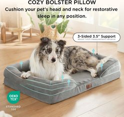 Bedsure Orthopedic Bolster Dog Sofa Bed with Removable Cover, Ember Clay, X-Large slide 2 of 8