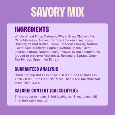 Show full view: Old Mother Hubbard by Wellness Classic Savory Mix Natural Mini Oven-Baked Biscuits Dog Treats, 20-oz bag slide 9 of 12