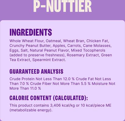 Show full view: Old Mother Hubbard by Wellness Classic P-Nuttier Natural Large Oven-Baked Biscuits Dog Treats, 6-lb box slide 9 of 12