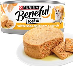 Purina Beneful Loaf Chicken & Carrot Wet Dog Food, 5.5-oz can, 12 count