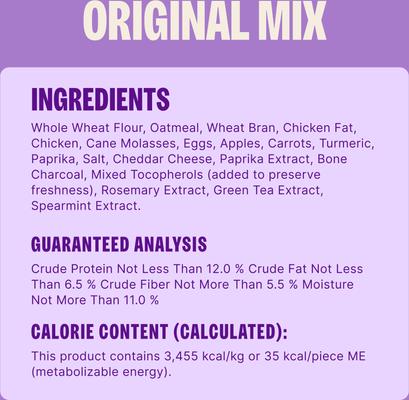 Show full view: Old Mother Hubbard by Wellness Classic Original Mix Natural Mini Oven-Baked Biscuits Dog Treats, 3.8-lb bag slide 9 of 12