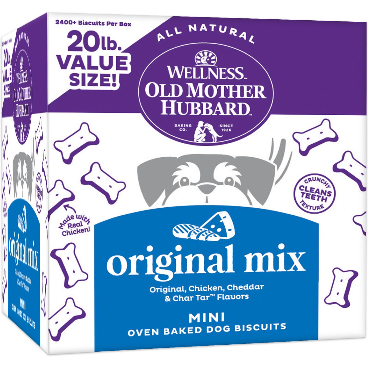 Old Mother Hubbard Classic Biscuits Baked Dog Treats, Mini, 20-lb box