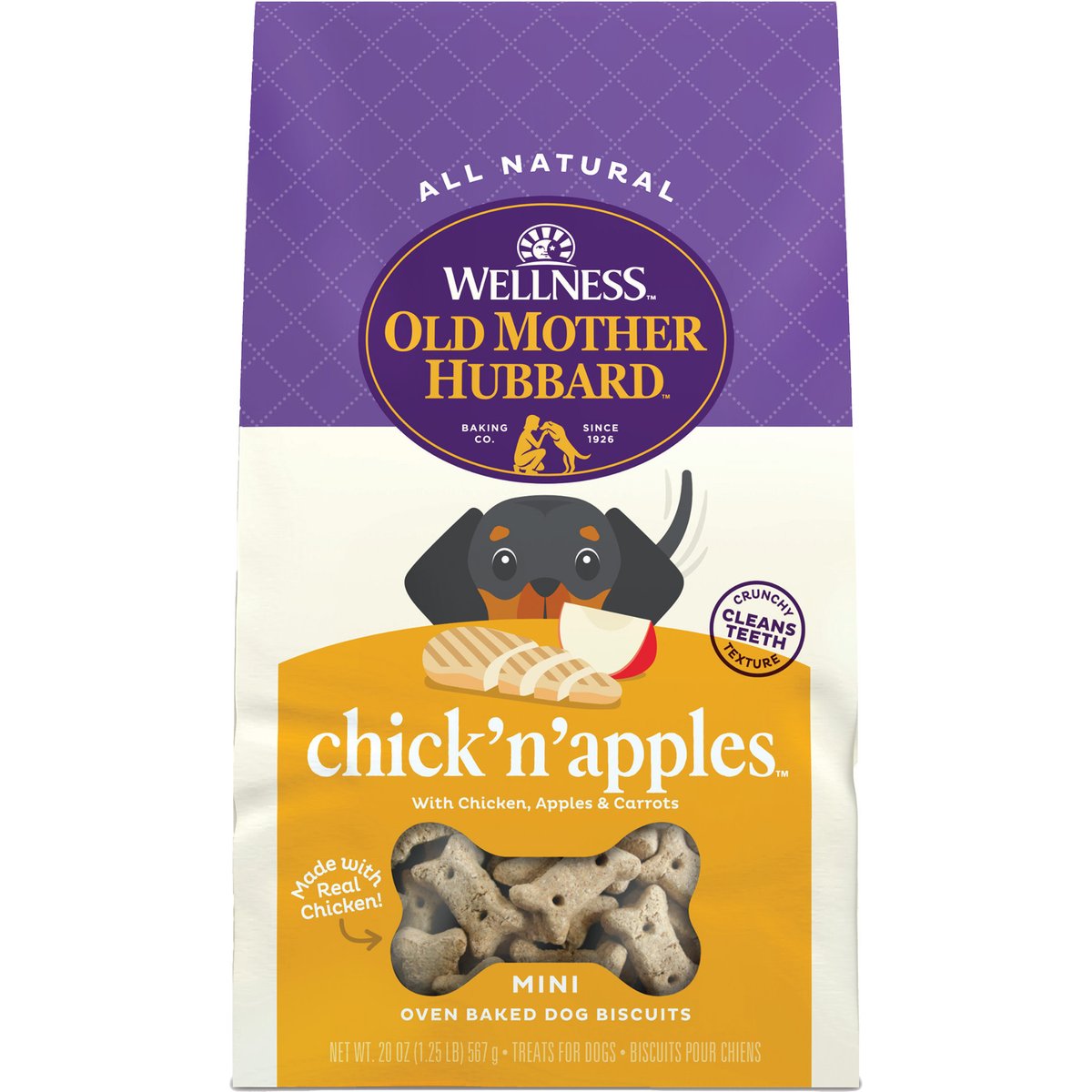 Old Mother Hubbard Chick'N'Apples Biscuits Mini Baked Dog Treats, 20oz