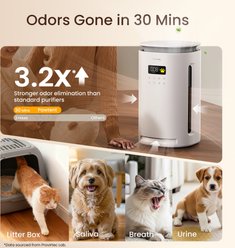Provirtec H13 True HEPA Deodorizer for Pets Large Room Air Purifier, White slide 2 of 8