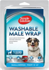 Simple Solution Washable Male Dog Wrap, Medium: 20 to 22-in waist
