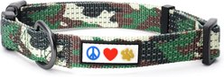 Pawtitas Nylon Reflective Dog Collar, Camouflage Green, X-Small: 8 to 13-in neck, 3/8-in wide