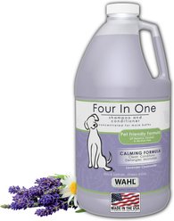 Wahl Four In One Calming Dog Shampoo, Lavender Scent, 1/2-gal bottle