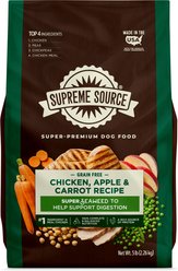 Supreme Source Grain-Free Chicken, Apple & Carrot Recipe Dry Dog Food, 5-lb bag