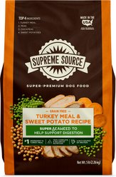 Supreme Source Grain-Free Turkey Meal & Sweet Potato Recipe Dry Dog Food, 5-lb bag