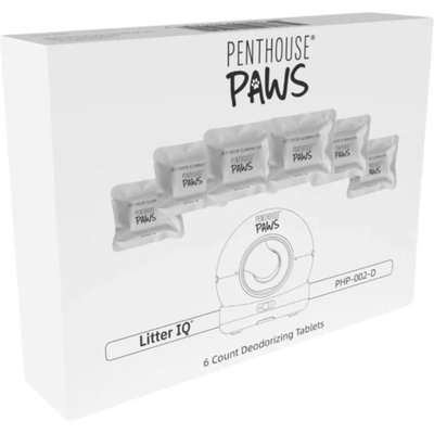 Penthouse Paws Penthouse Paws IQ Smart Self-Cleaning Cat Litter Odor Control Deodorizer Tablets, 6 count