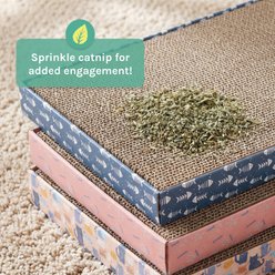 Kitty City X-Large Variety Corrugated Cardboard Cat Scratcher Toy with Catnip, Multicolor, 3 count slide 2 of 9