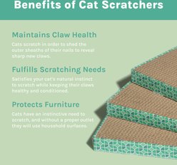 Kitty City X-Large Spring Mix Corrugated Cardboard Cat Scratcher with Catnip, Multicolor, 3 count slide 2 of 9