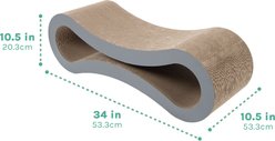 Kitty City Lounger Bed Scratcher Cat Toy, Multicolor slide 2 of 8