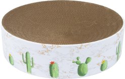 Kitty City Cacti Print Scratcher Bed Cat Toy, Multicolor