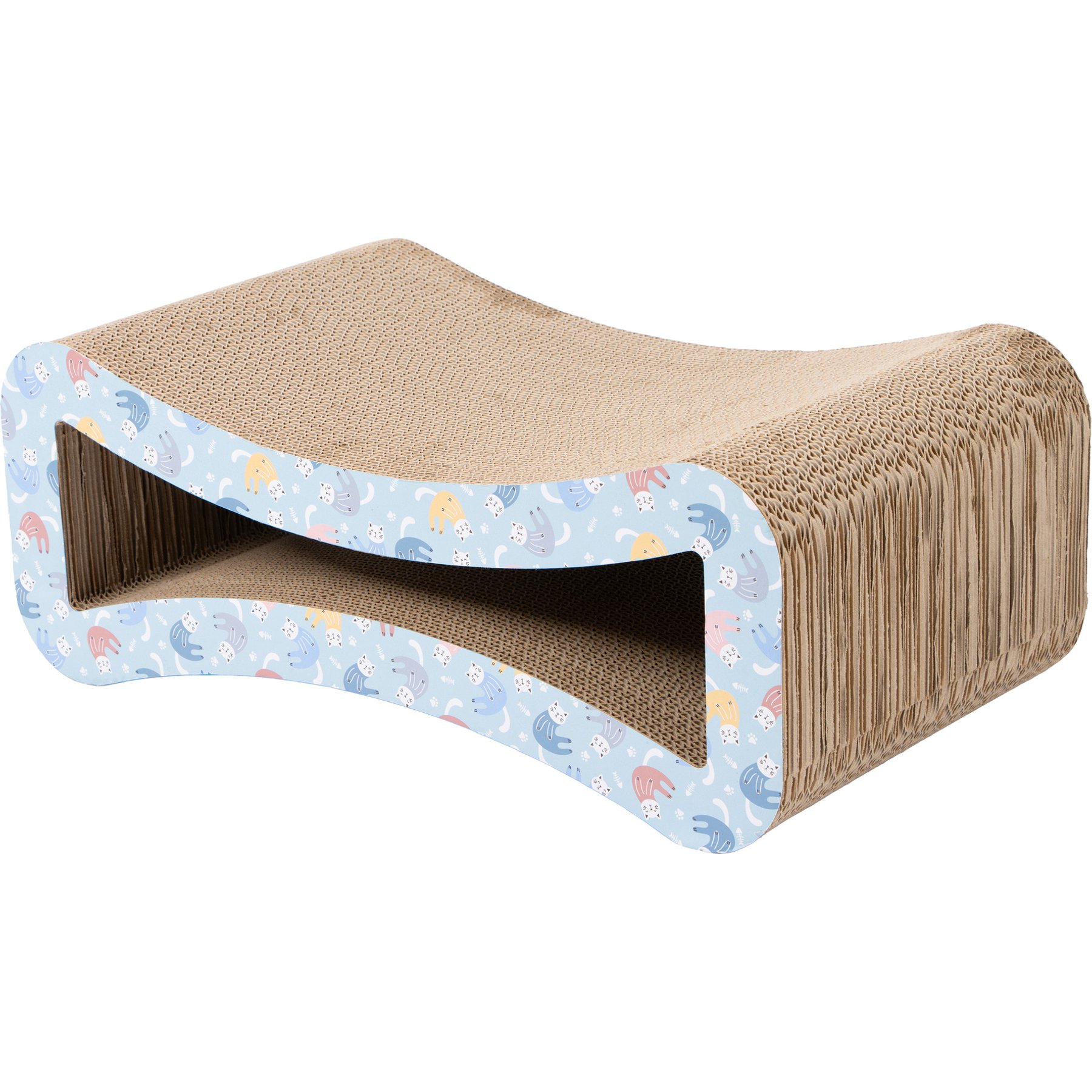 Kitty City Kitty Scratcher Lounger Cat Toy, Multicolor