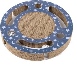 Kitty City Starry Track Scratcher Ball Cat Toy, Multicolor