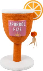Kitty City Citrus Cocktail Scratcher Post Cat Toy, Orange