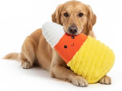 Petlou Halloween Candy Corn Squeaky Dog Plush Toy, 22-in slide 2 of 2