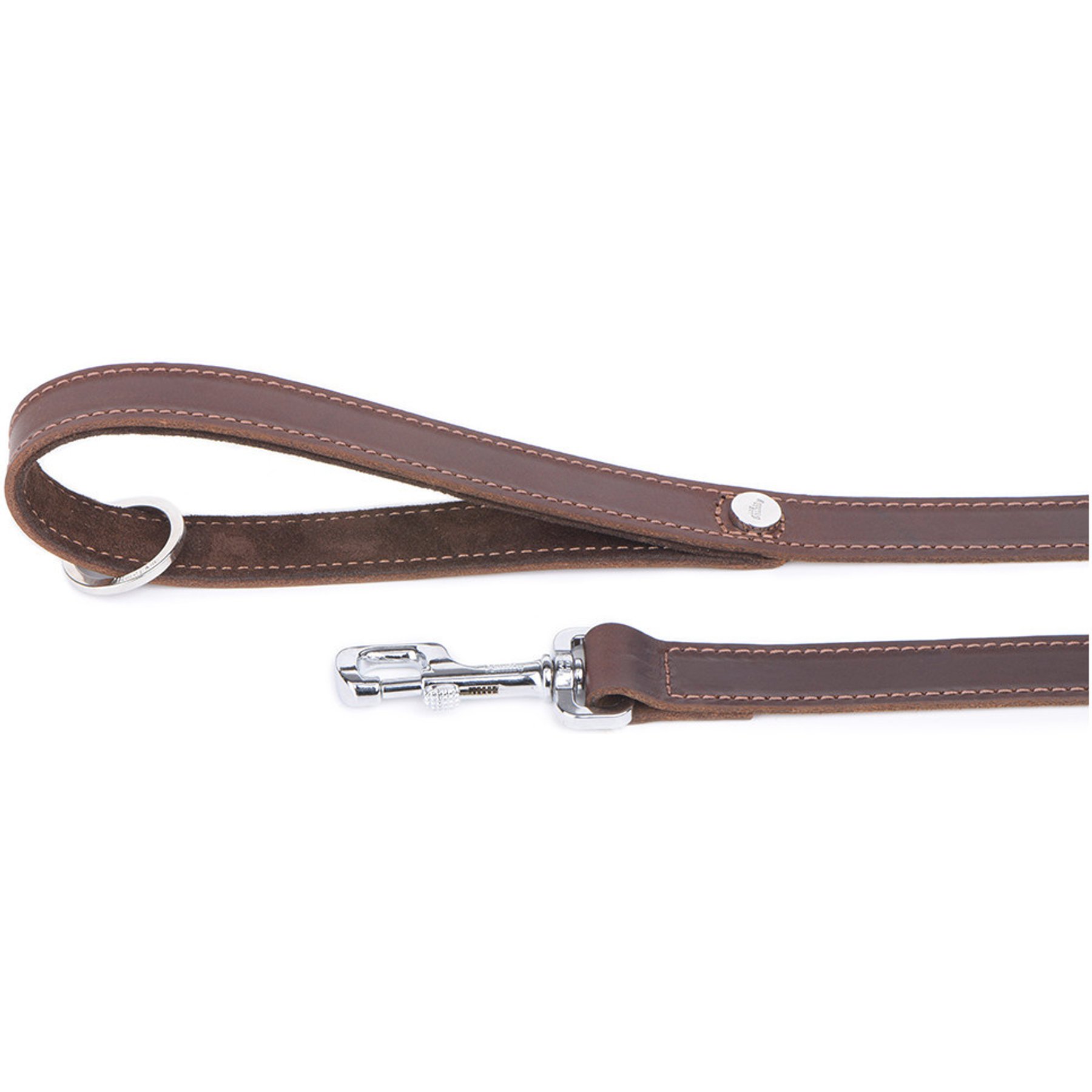 myfamily Ginevra Dog Leash, Brown, 4-ft long, 4/5-in wide